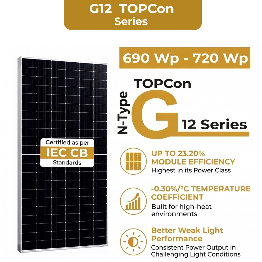 N-Type G12 TOPCon Solar Panel