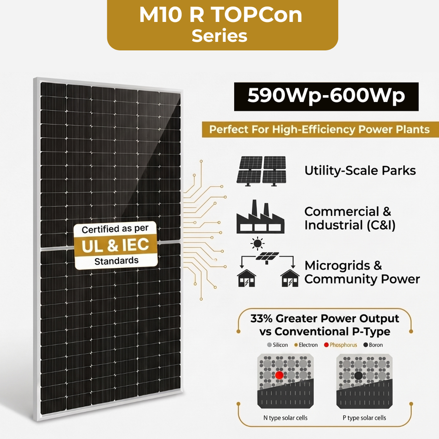N-Type M10R TOPCon Solar Panel